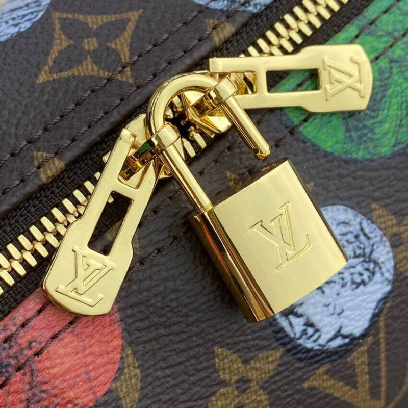 Louis Vuitton Monogram Cameo impreso Speedy Bandouliere 25 M45910-13