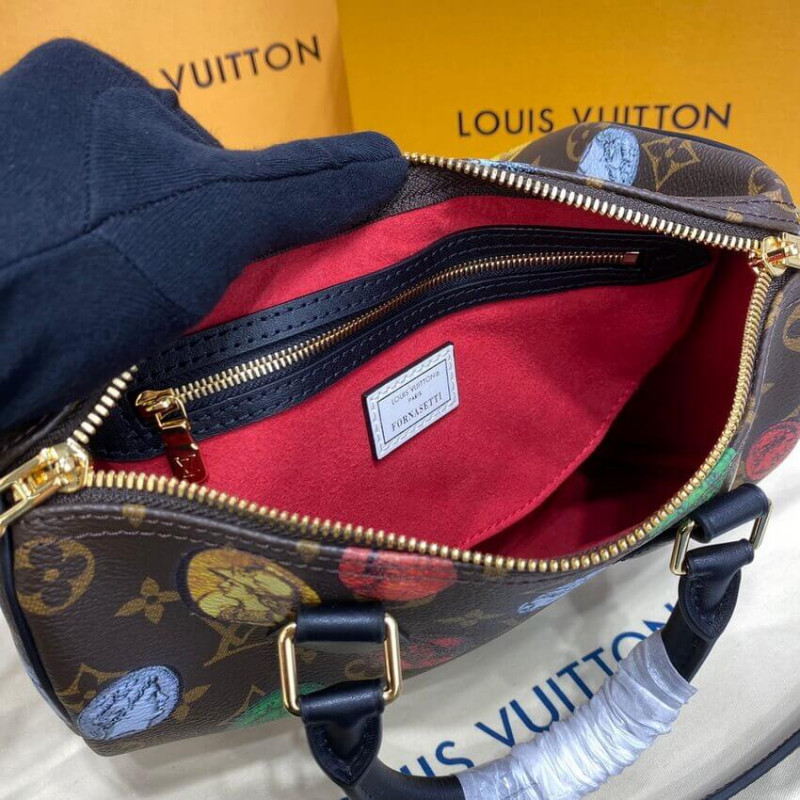 Louis Vuitton Monogram Cameo impreso Speedy Bandouliere 25 M45910-15