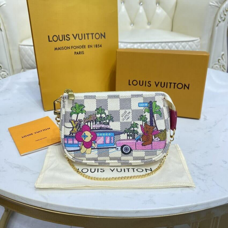 Louis Vuitton Damier Azur Mini Pochette AccessOires N60487-3