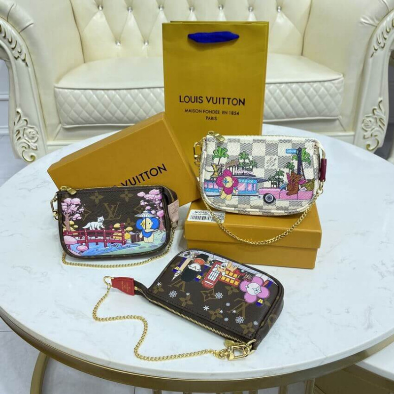 Louis Vuitton Damier Azur Mini Pochette AccessOires N60487-12