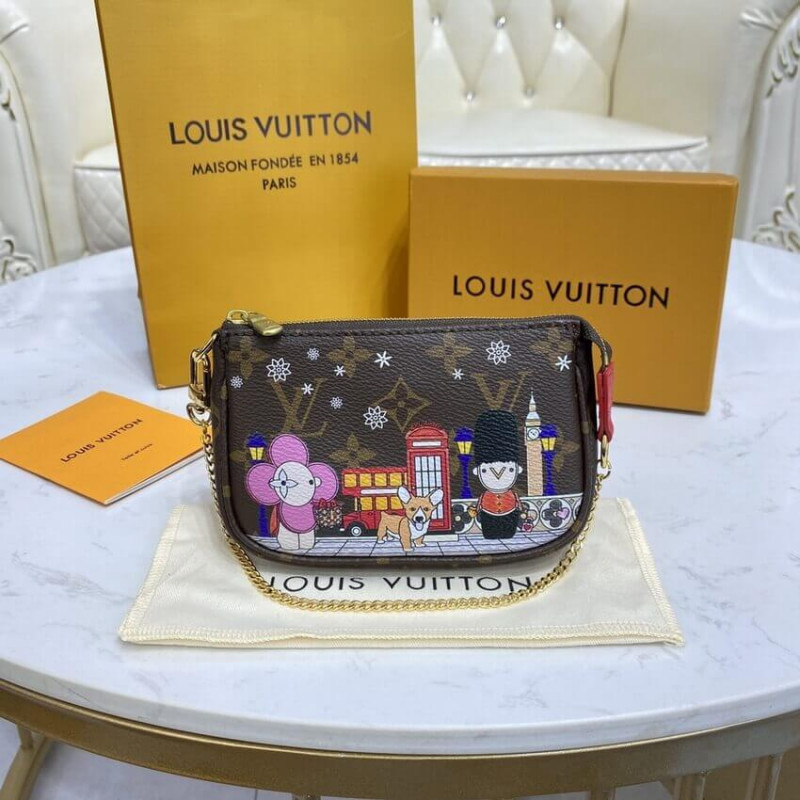 Louis Vuitton Monogram Canvas Mini Pochette AccessOires M80863-3