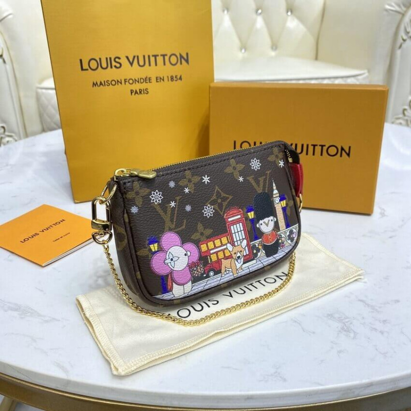 Louis Vuitton Monogram Canvas Mini Pochette AccessOires M80863-4