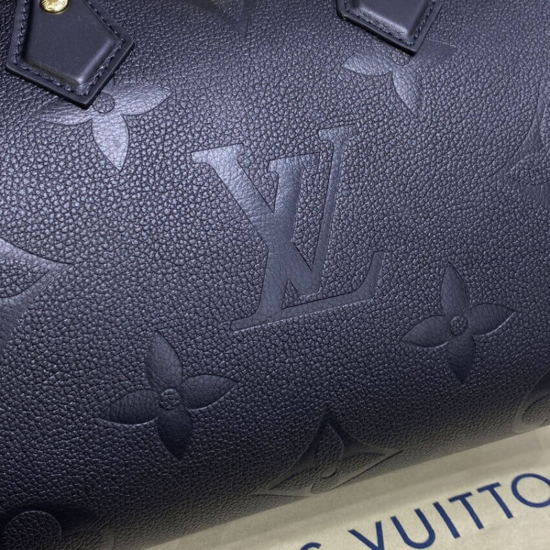 Louis Vuitton Monogram Empreinte Speedy Bandouliere 25 Black-4
