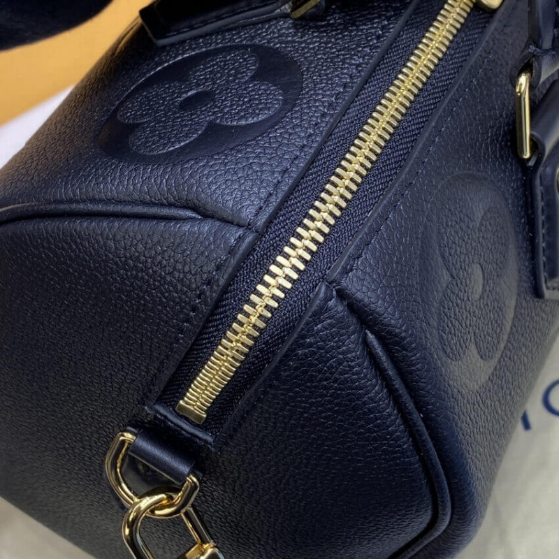 Louis Vuitton Monogram Empreinte Speedy Bandouliere 25 Black-5