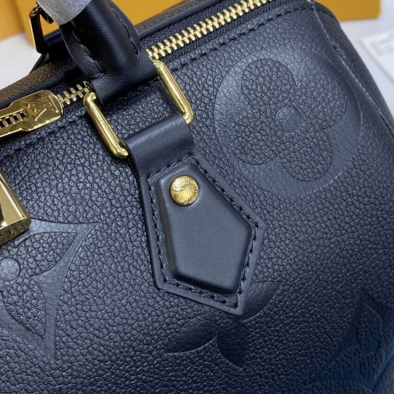 Louis Vuitton Monogram Empreinte Speedy Bandouliere 25 Black-6