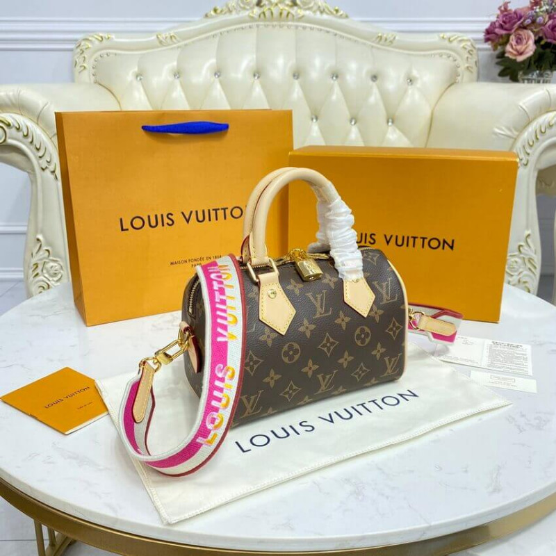 Louis Vuitton Monogram Speedy Bandouliere 20 M45948 FUCHSIA-4