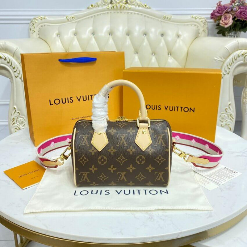 Louis Vuitton Monogram Speedy Bandouliere 20 M45948 FUCHSIA-5