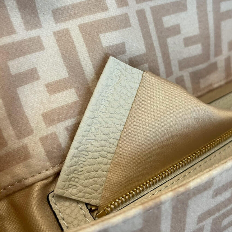 Fendi Bolsauette 1997 beige ff lana Bolsa 8Br792-9
