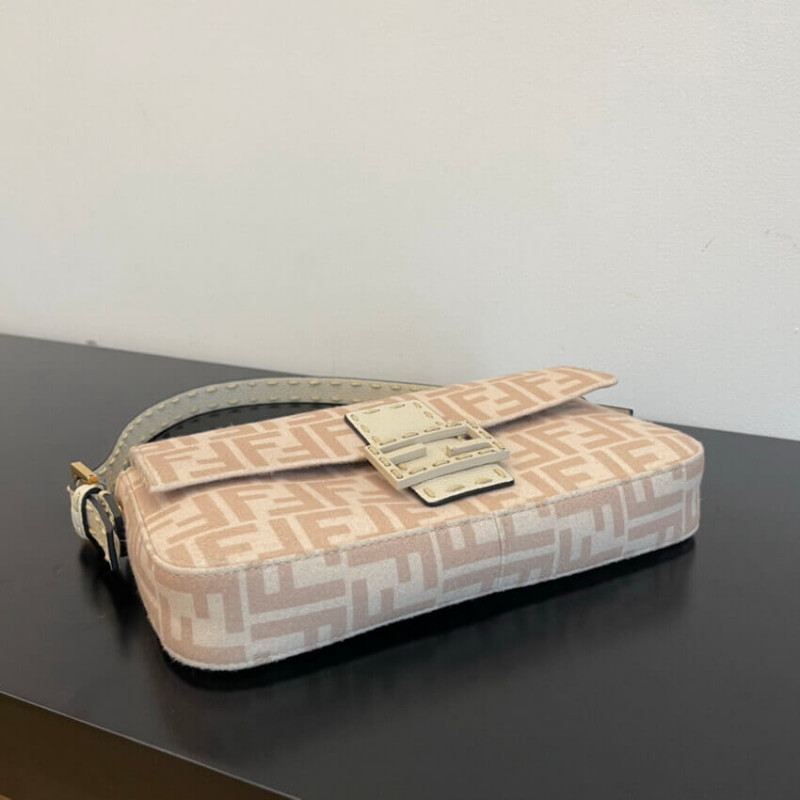 Fendi Bolsauette 1997 beige ff lana Bolsa 8Br792-12