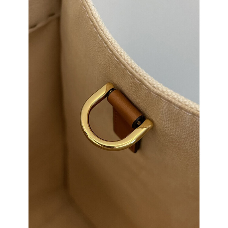 Fendi Bolsa Large Sunshine Tote en lienzo de crema 8BH372-5