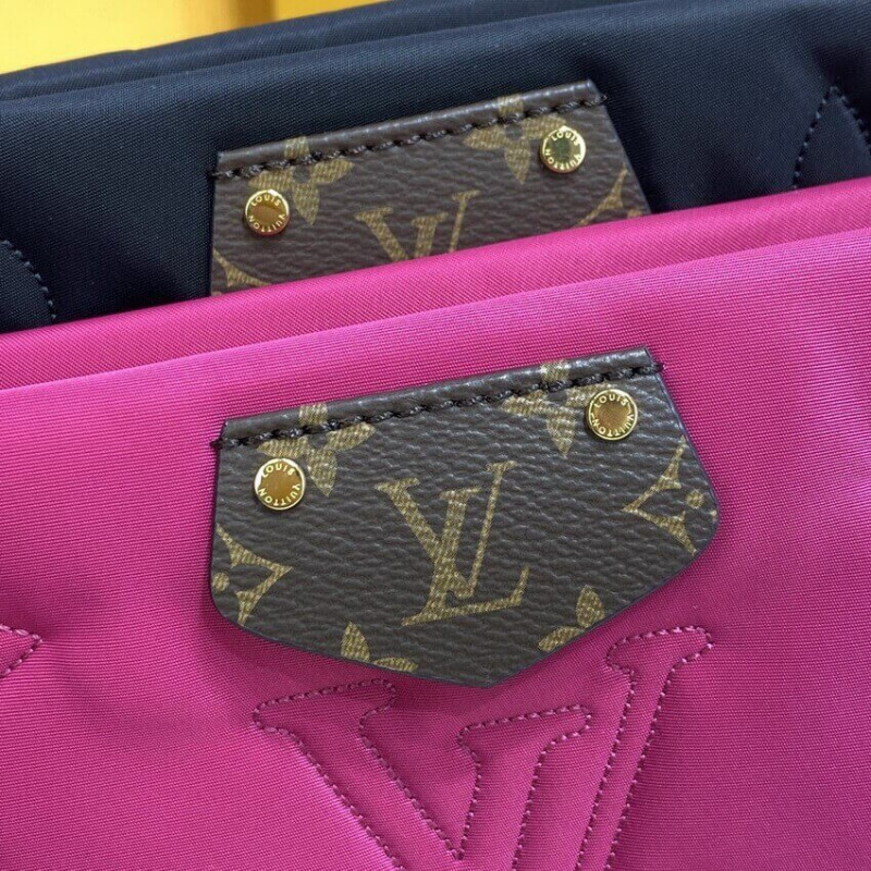 Louis Vuitton Maxi Multi Pochette AccessOires M58980 Negro/Fucsia-11