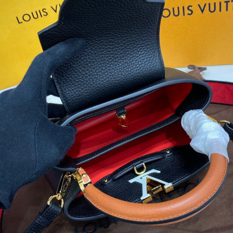 Louis Vuitton Capucines BB M59061 Noir/Rouge-11