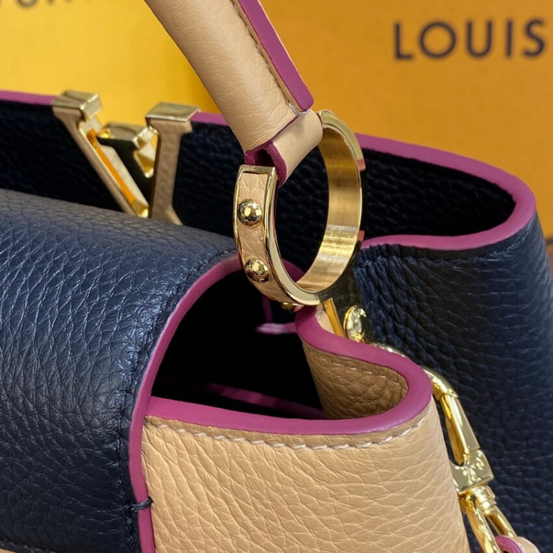 Louis Vuitton Capucines BB M59061 Black/Arizona Beige-6