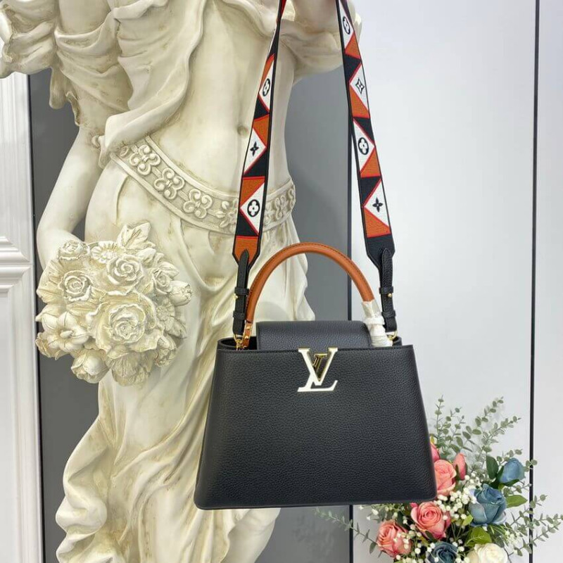 Louis Vuitton Capucines MM M59020 Noir/Rouge-1