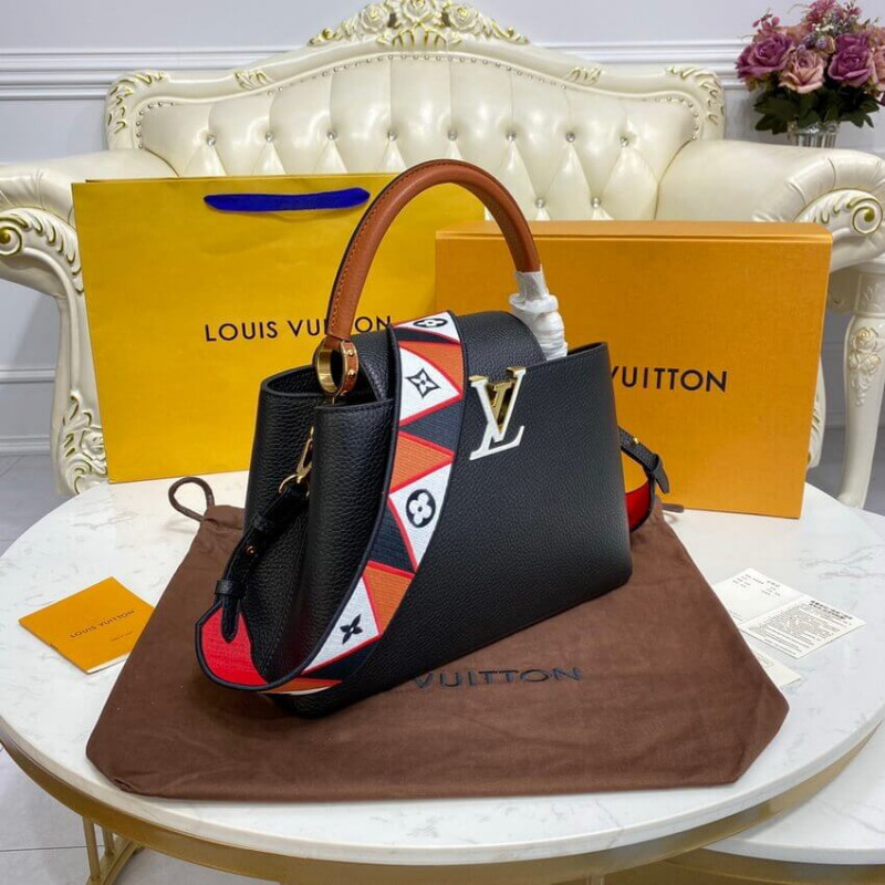 Louis Vuitton Capucines MM M59020 Noir/Rouge-3