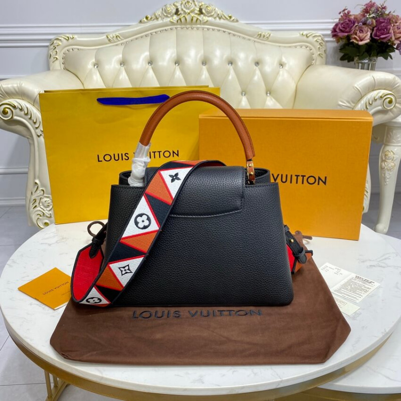 Louis Vuitton Capucines MM M59020 Noir/Rouge-4