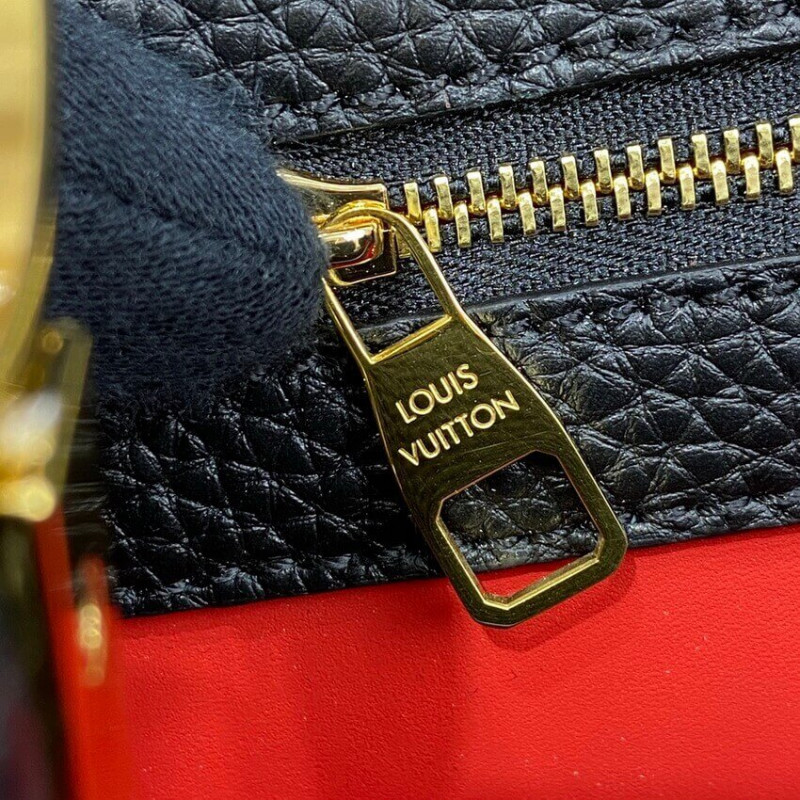 Louis Vuitton Capucines MM M59020 Noir/Rouge-15