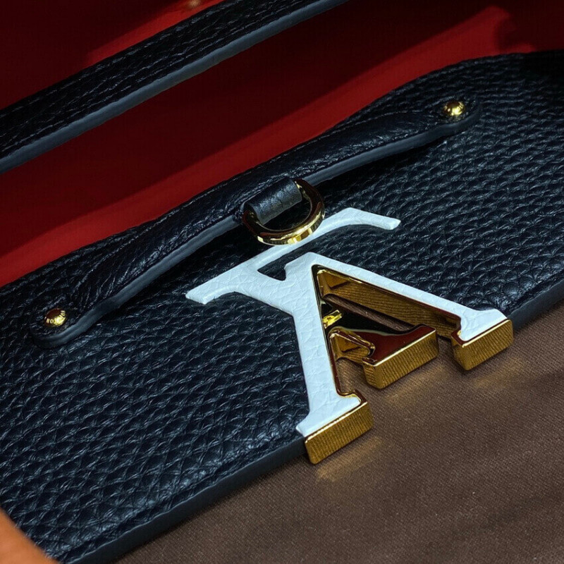Louis Vuitton Capucines MM M59020 Noir/Rouge-16