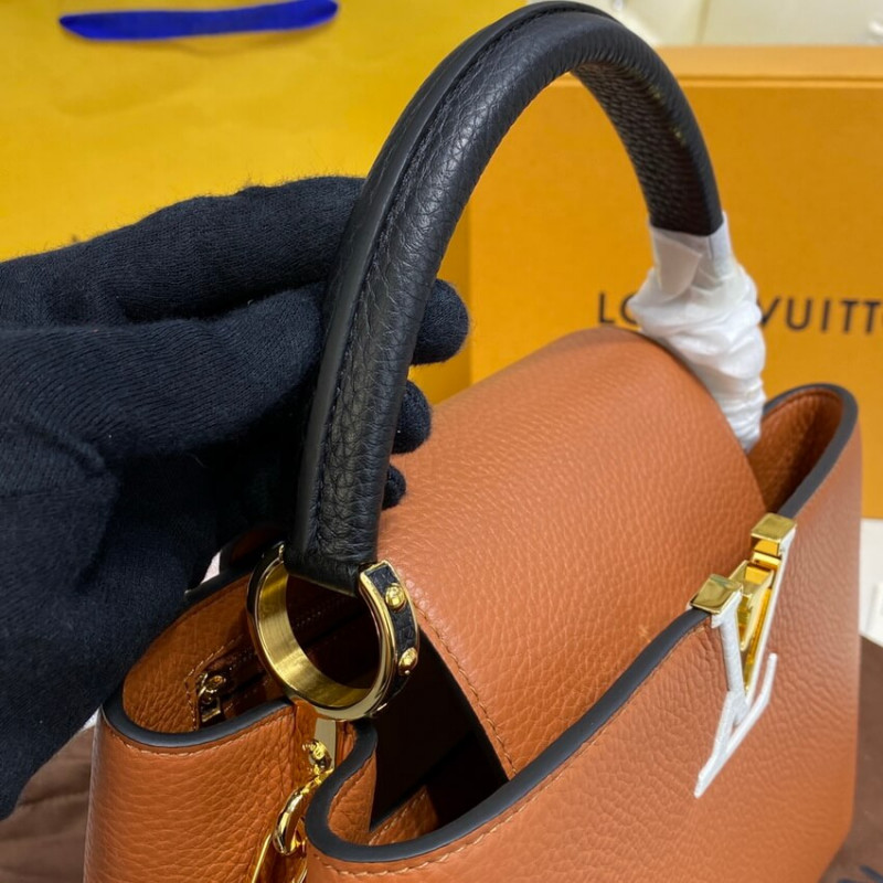Louis Vuitton Capucines MM M59020 Oro/Noir-4