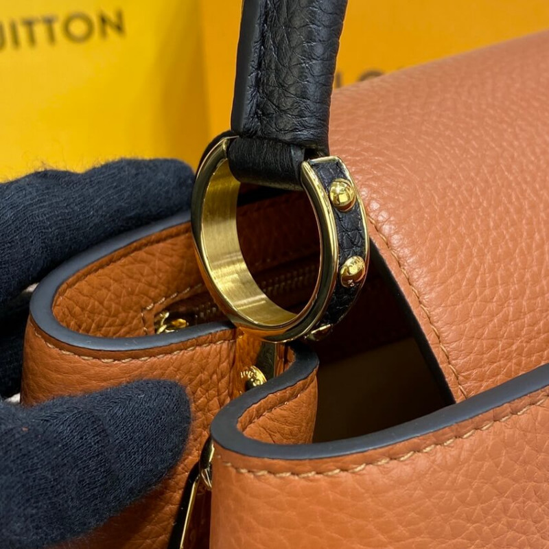 Louis Vuitton Capucines MM M59020 Oro/Noir-5