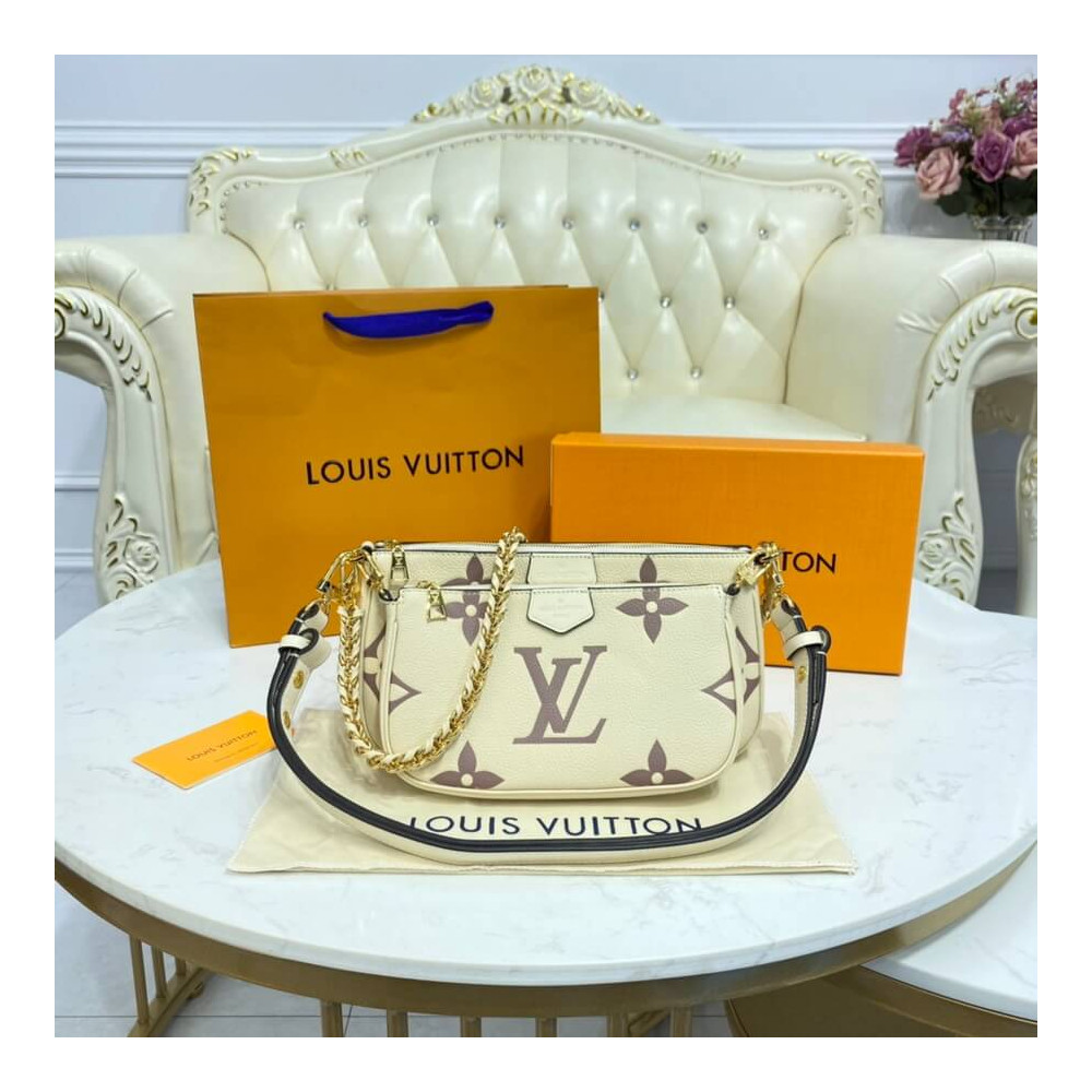 Louis Vuitton Bicolor Multi Pochette AccessOires Beige-1