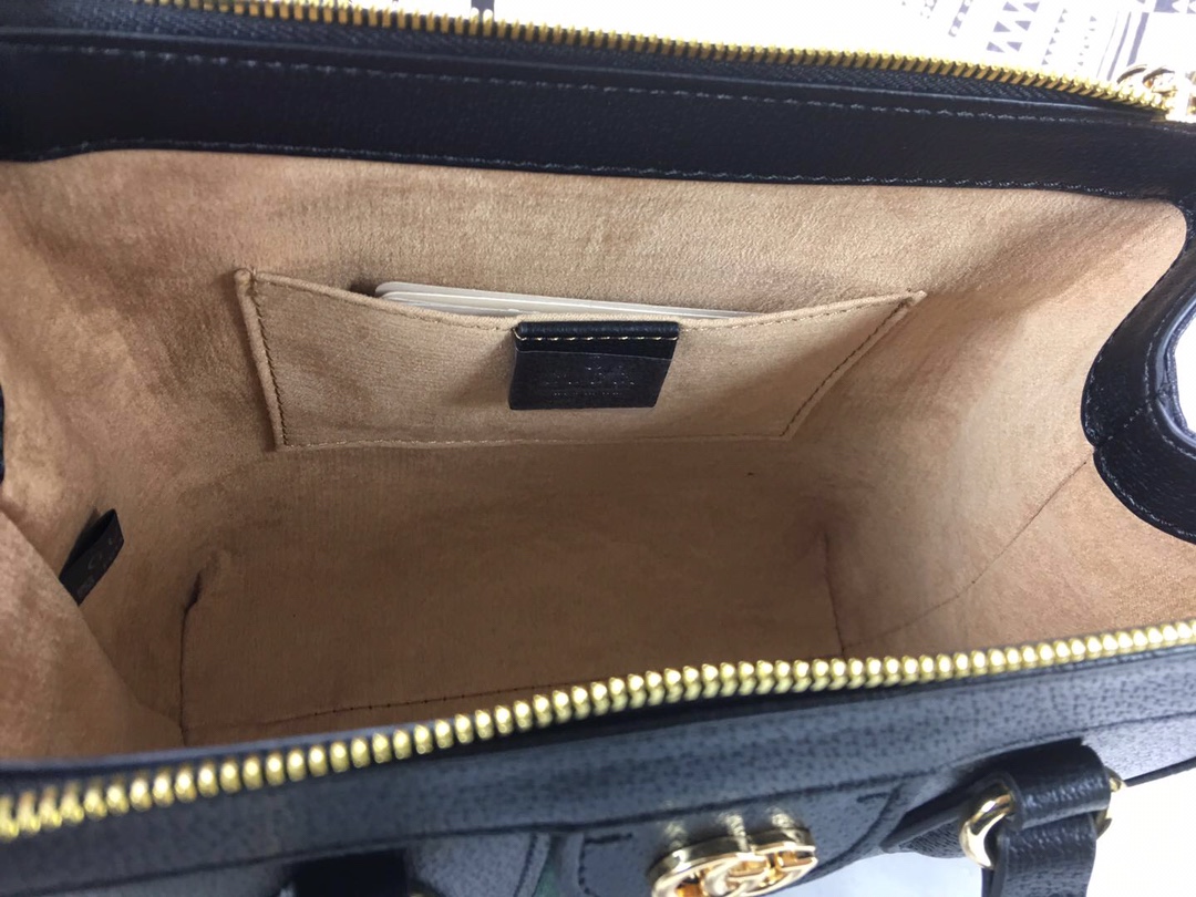 Gucci Ophidia Bolsa Small Tote Black/White-4