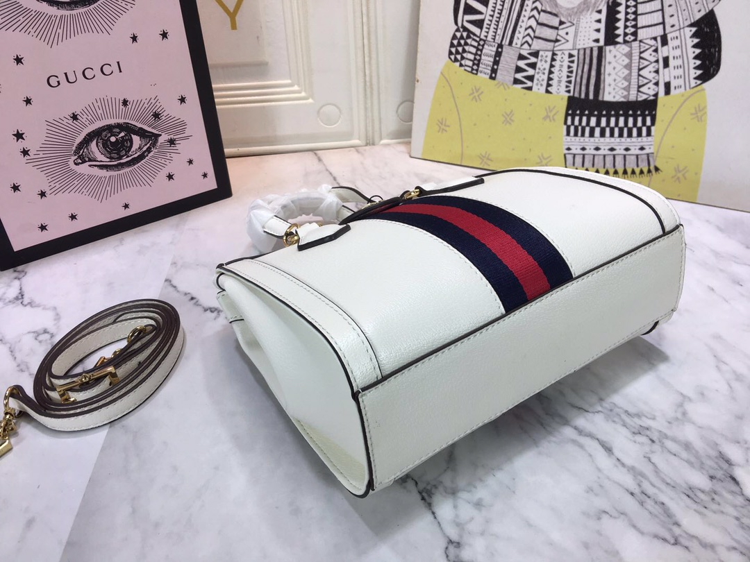 Gucci Ophidia Bolsa Small Tote Black/White-7