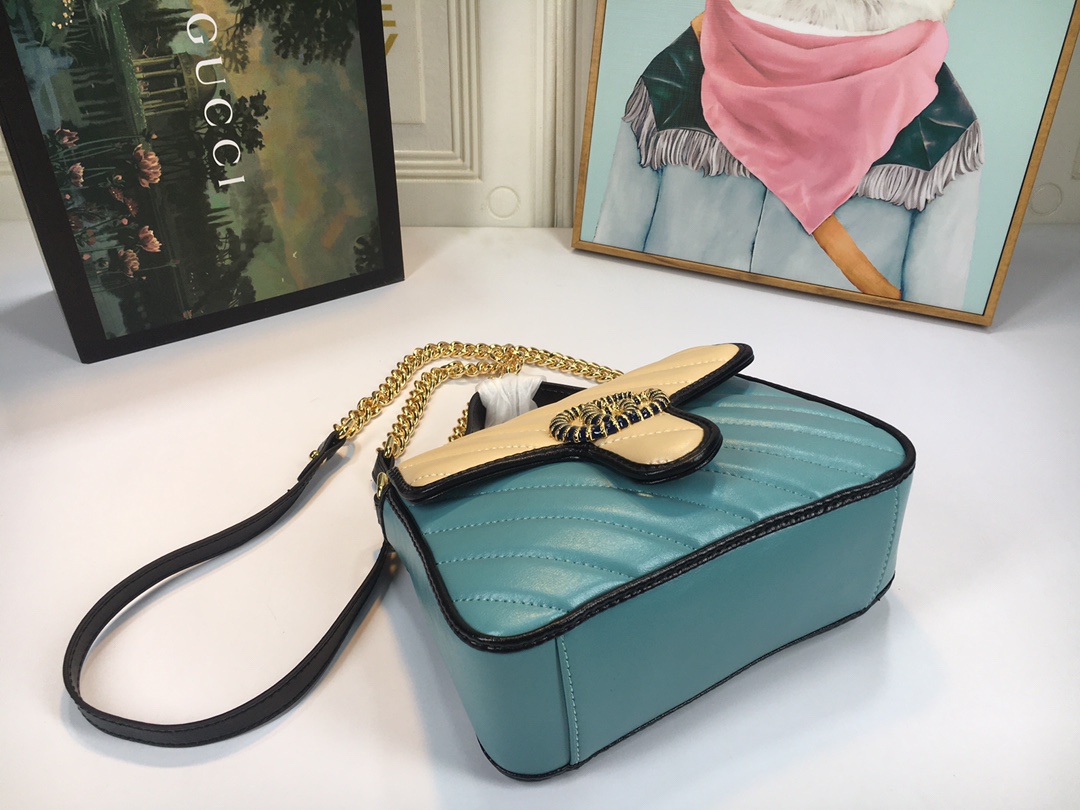 Gucci en línea exclusiva Marmont Mini Bolsa-3