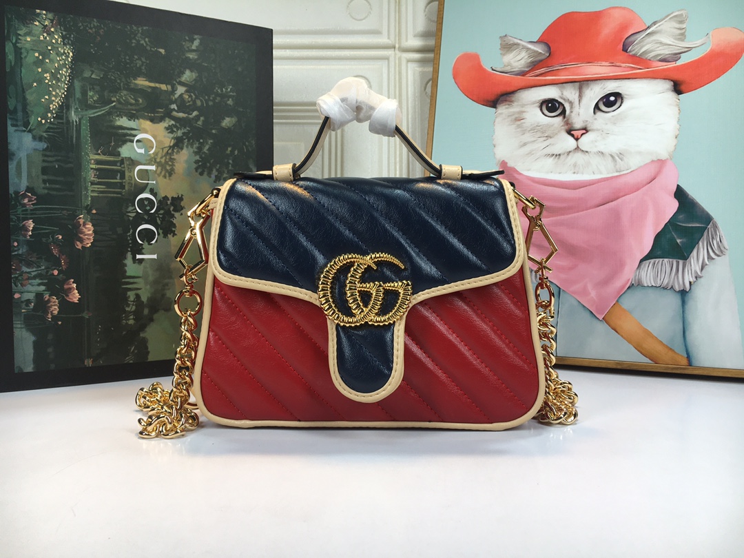Gucci en línea exclusiva Marmont Mini Bolsa-5