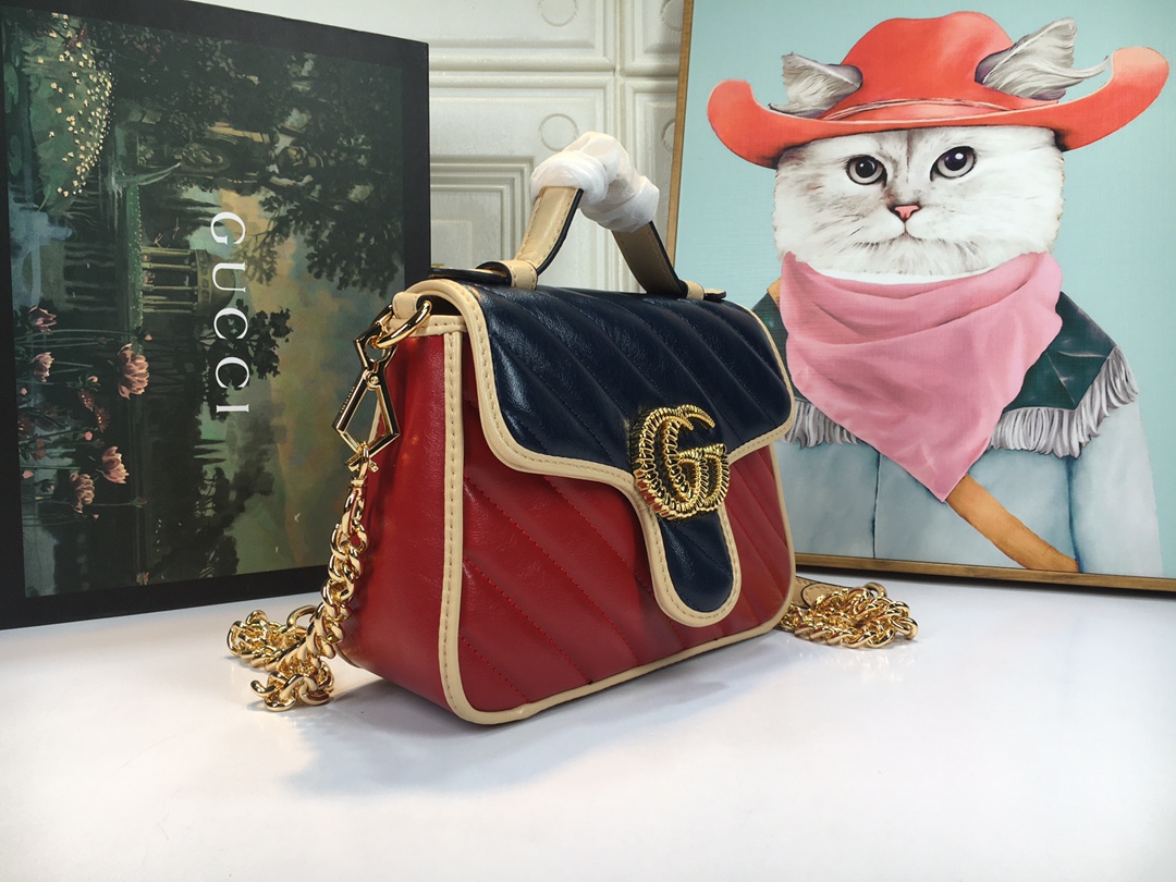 Gucci en línea exclusiva Marmont Mini Bolsa-6
