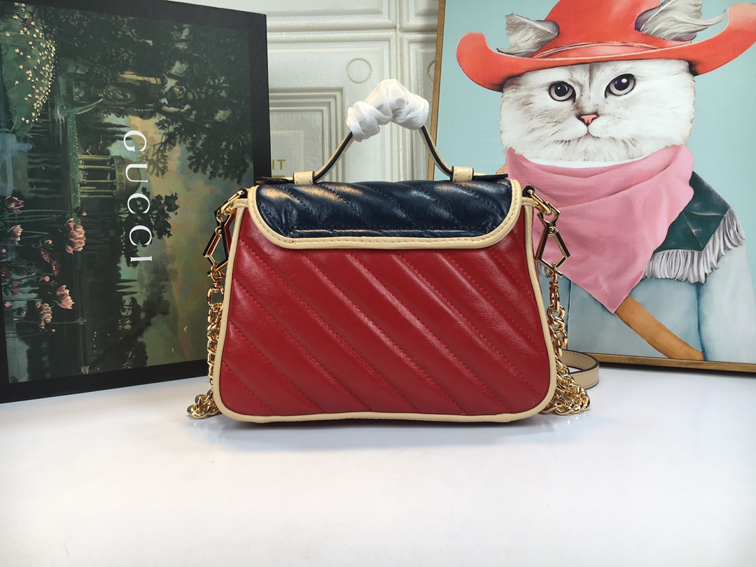 Gucci en línea exclusiva Marmont Mini Bolsa-7