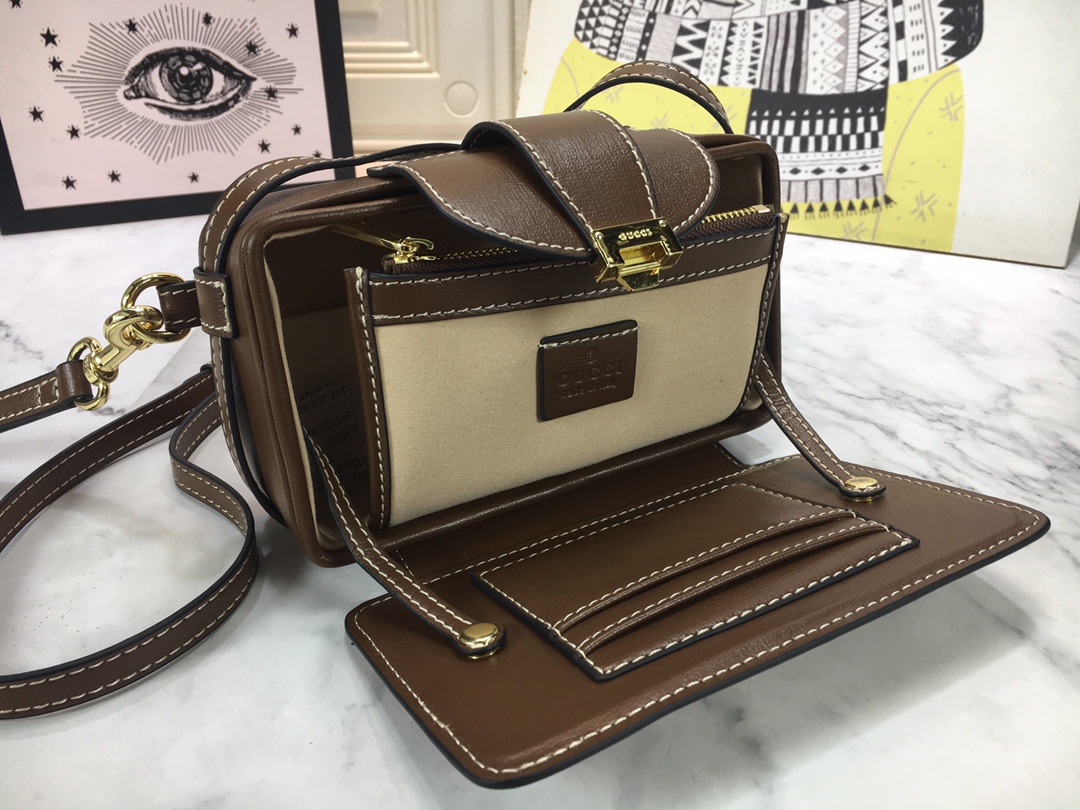 Mini bolso Gucci con cierre de cierre-6