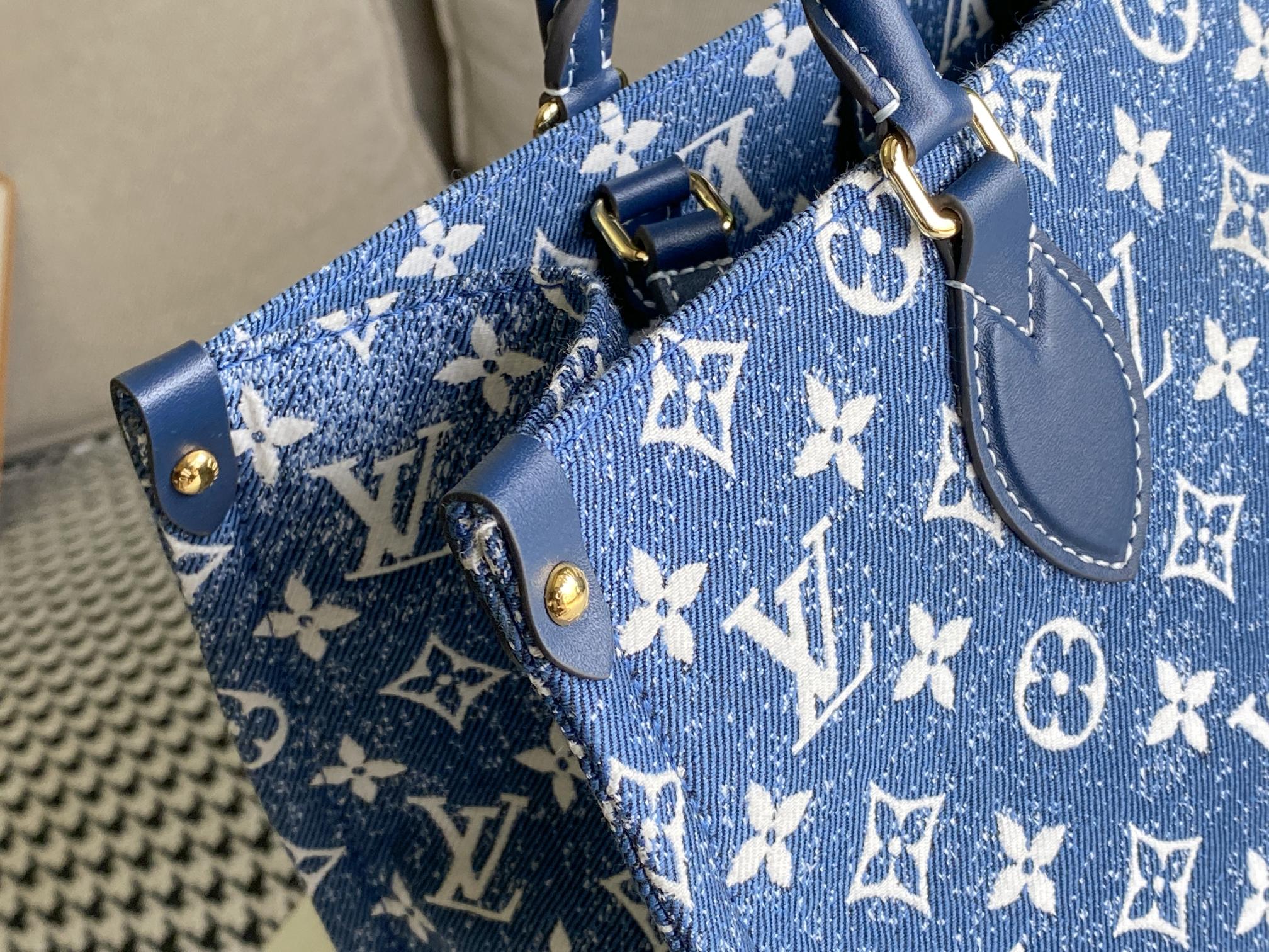 Louis Vuitton Monogram Jacquard Onthgo MM Tote-4