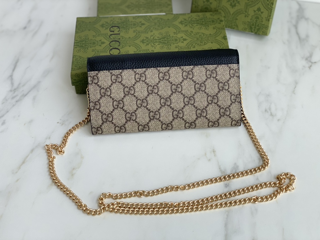 Gucci Marmont Chain Ballet beige/negro-1
