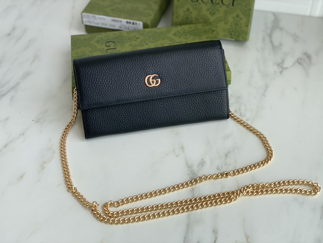 Gucci Marmont Chain Ballet beige/negro-5