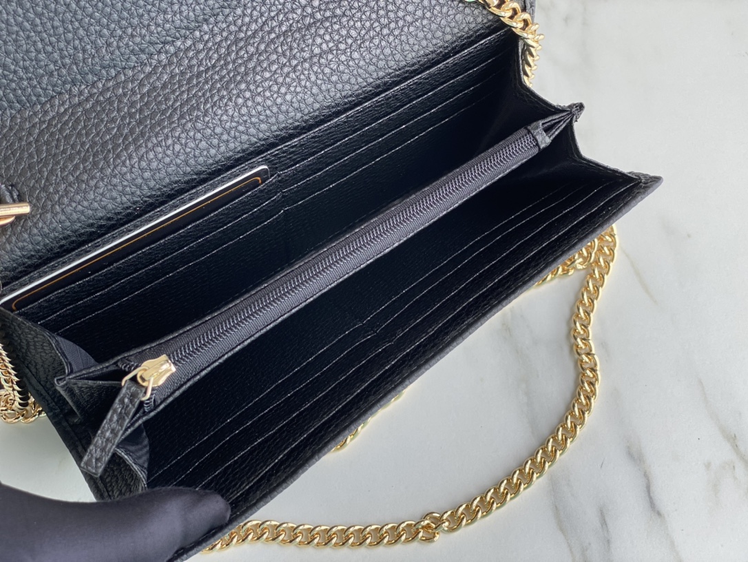 Gucci Marmont Chain Ballet beige/negro-9