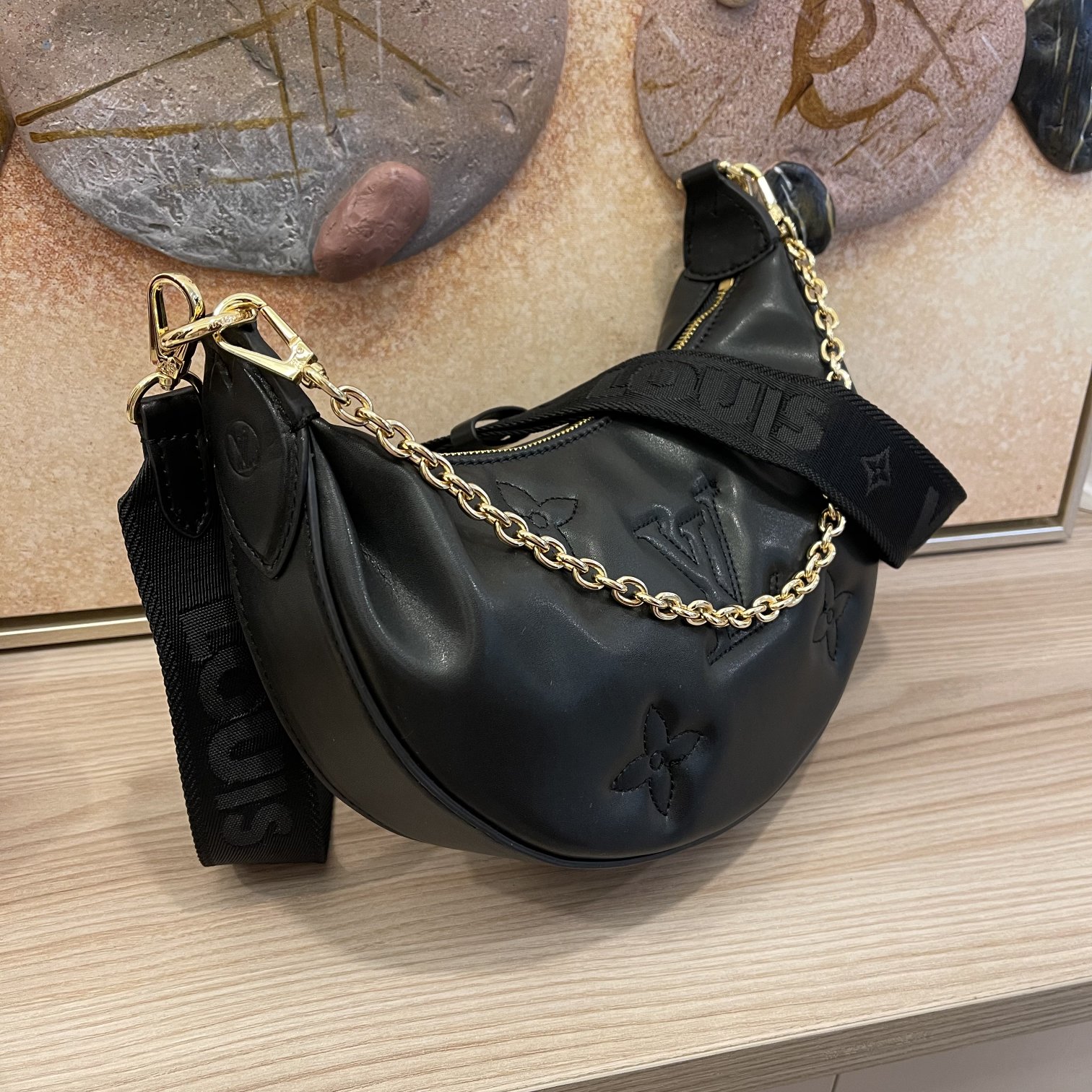 Louis Vuitton sobre la luna: negro/azul/rojo/blanco-1