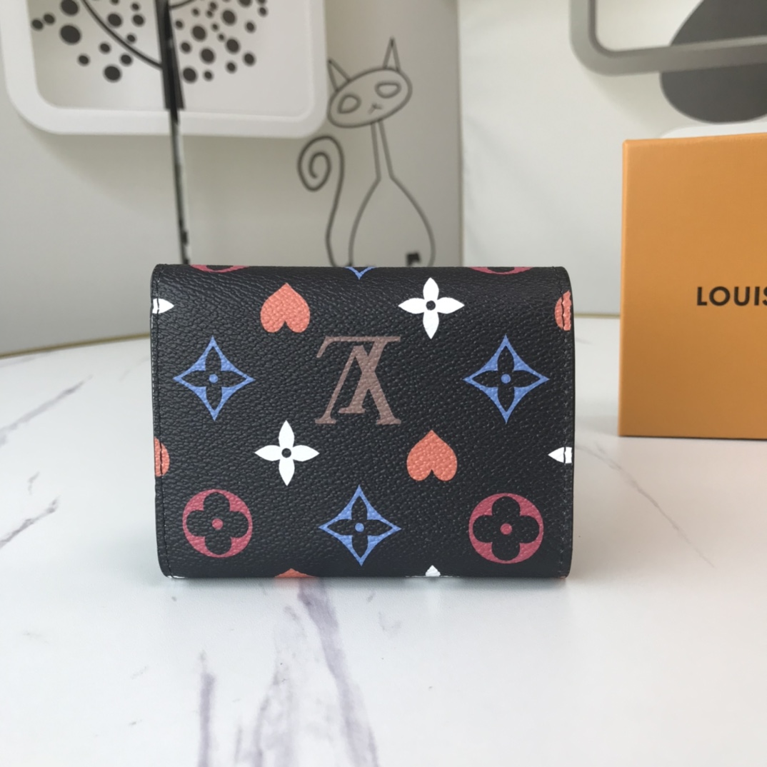 Louis Vuitton AAA-Game en Zoe Wallet M41938 Black/White-1