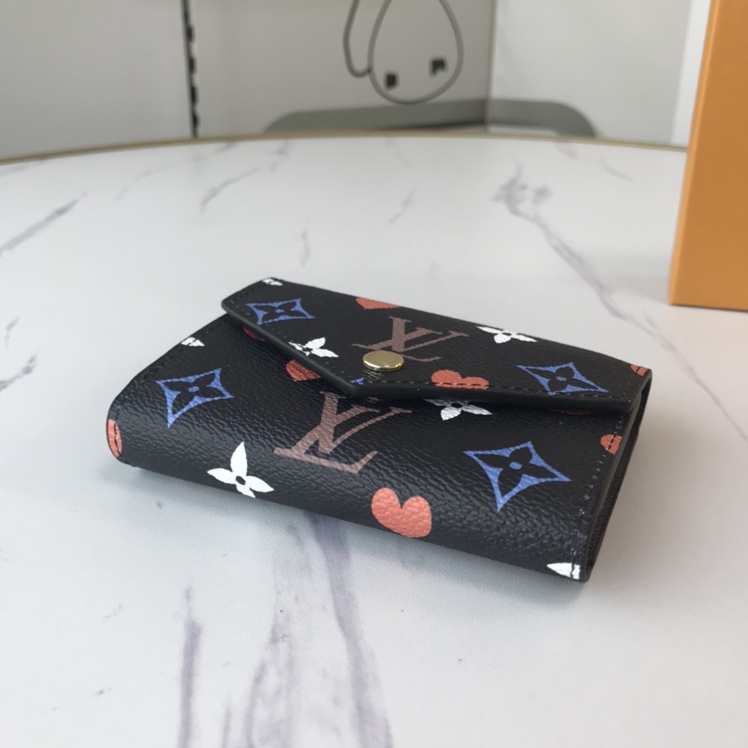 Louis Vuitton AAA-Game en Zoe Wallet M41938 Black/White-2