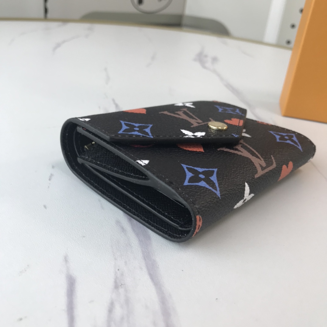 Louis Vuitton AAA-Game en Zoe Wallet M41938 Black/White-3