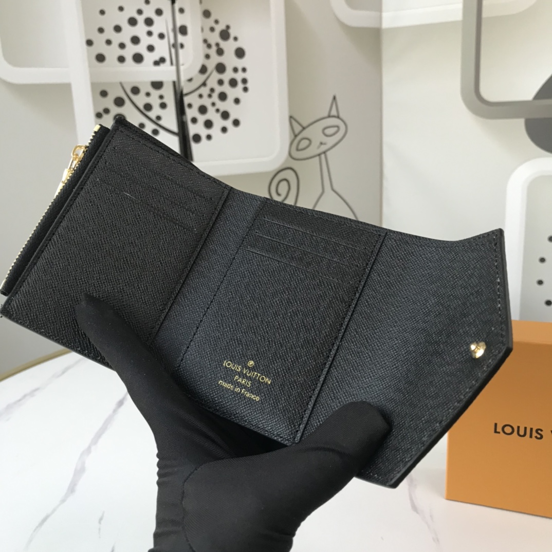 Louis Vuitton AAA-Game en Zoe Wallet M41938 Black/White-5