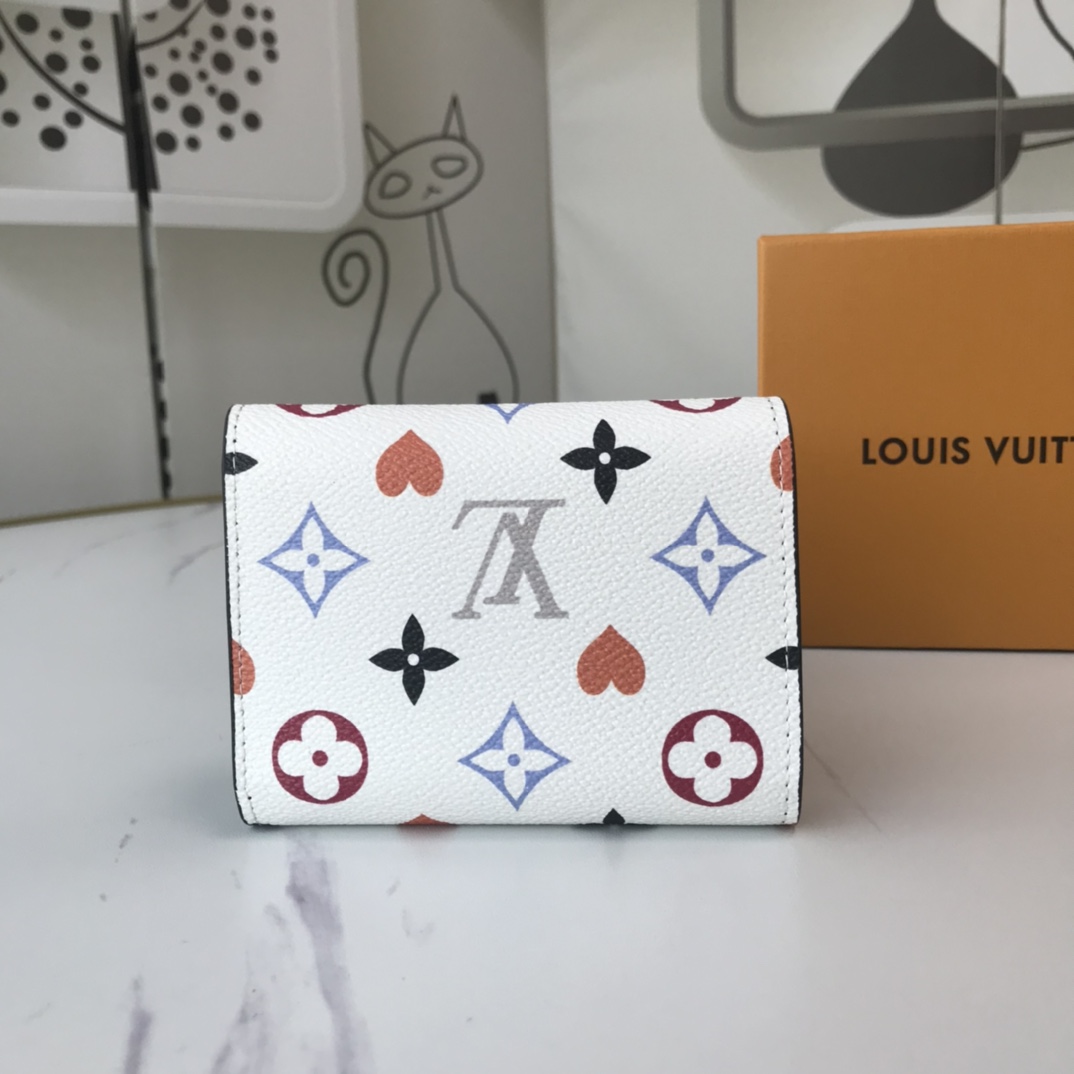Louis Vuitton AAA-Game en Zoe Wallet M41938 Black/White-10
