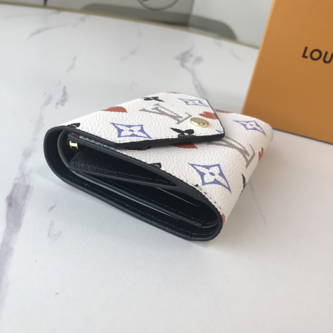 Louis Vuitton AAA-Game en Zoe Wallet M41938 Black/White-12