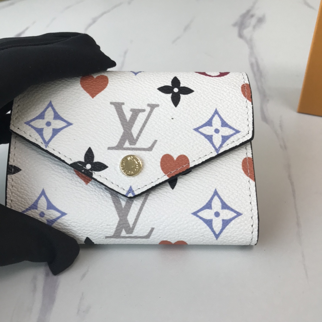 Louis Vuitton AAA-Game en Zoe Wallet M41938 Black/White-13