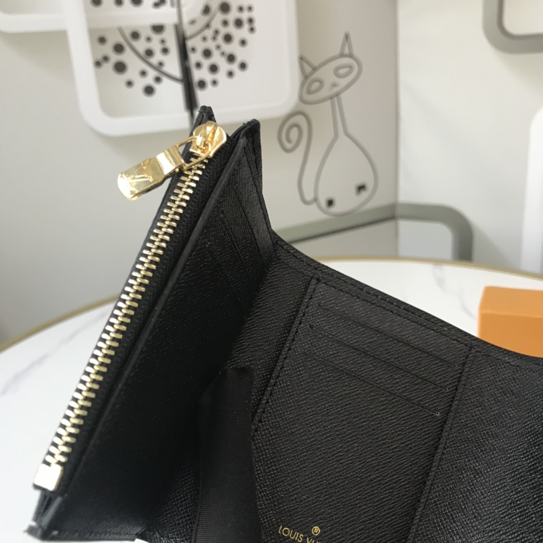 Louis Vuitton AAA-Game en Zoe Wallet M41938 Black/White-15