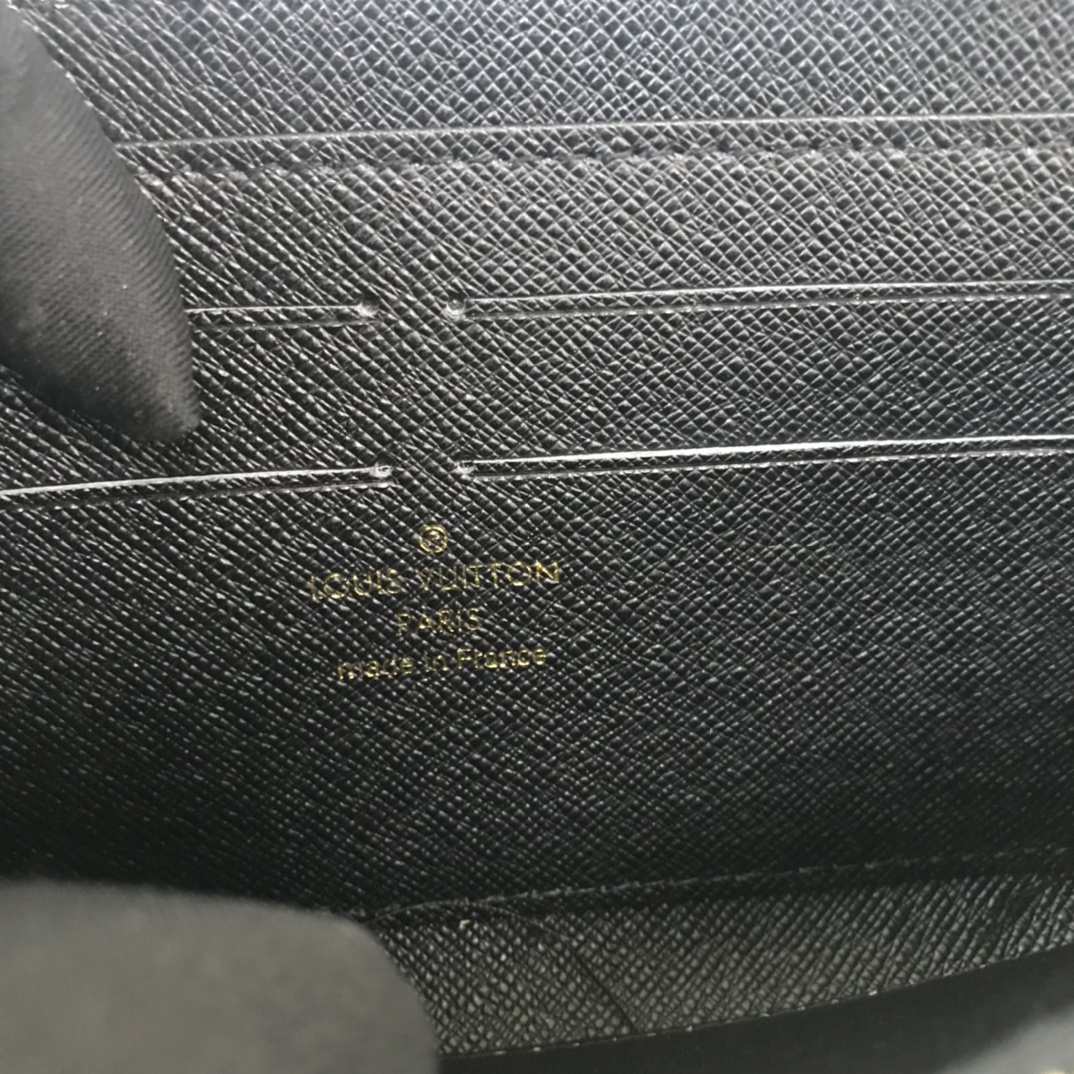 Juego de Louis Vuitton en Zippy Wallet M80323 Negro/Blanco-8