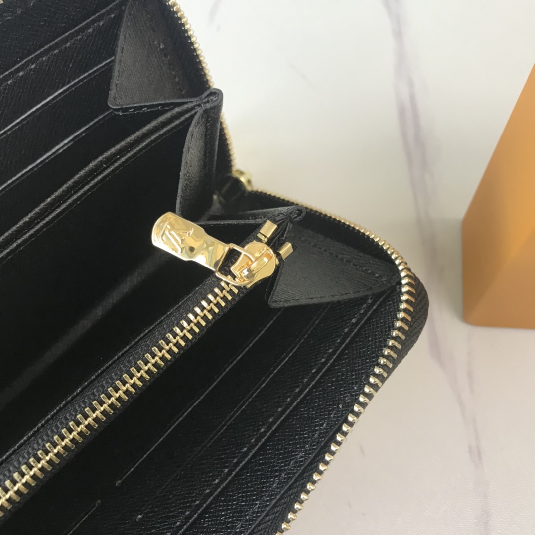 Juego de Louis Vuitton en Zippy Wallet M80323 Negro/Blanco-16