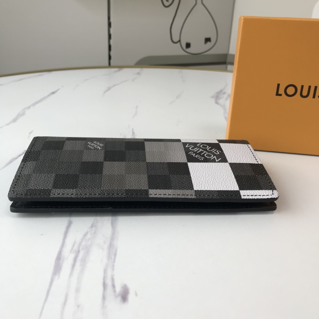 Louis Vuitton Brazza Wallet N40415 White/Blue/Orange-2