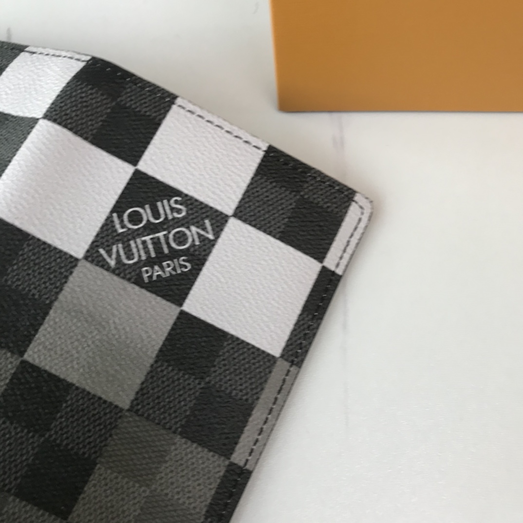 Louis Vuitton Brazza Wallet N40415 White/Blue/Orange-5