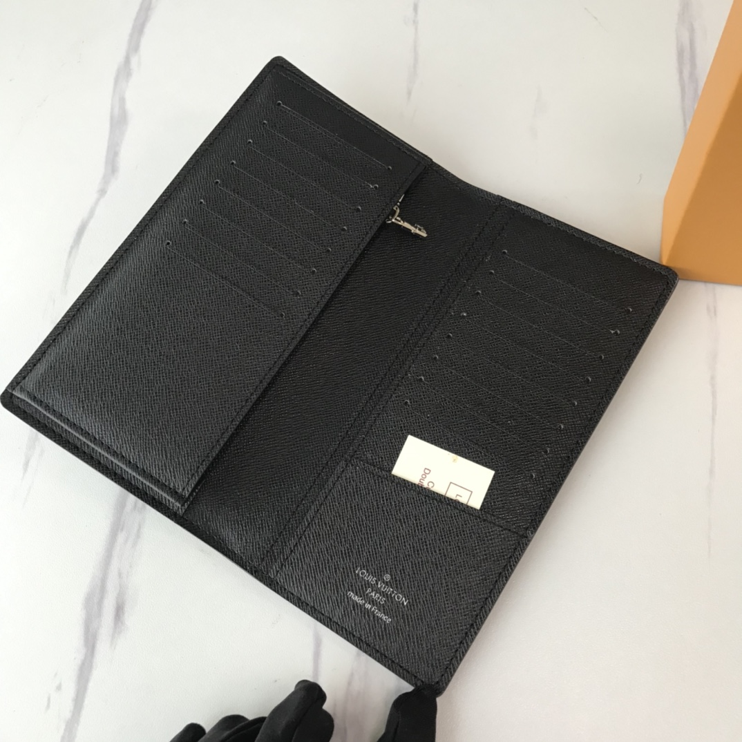 Louis Vuitton Brazza Wallet N40415 White/Blue/Orange-6